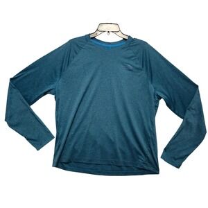 THE NORTH FACE Mens XL Blue Long Sleeve Crew Neck Standard Fit